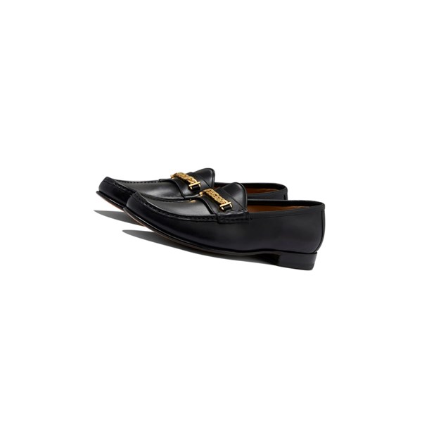 A BATHING APE Bape Gold Chained Loafers & Moccasins Loafers Herren Schwarz | 57390IFAU