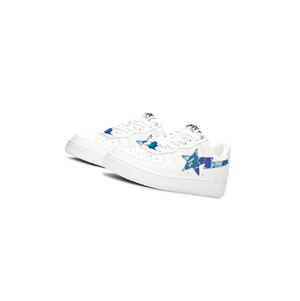 A BATHING APE Bape Sta™ White / Abc Camo Low Sneakers Damen Blau | 21795YGUM