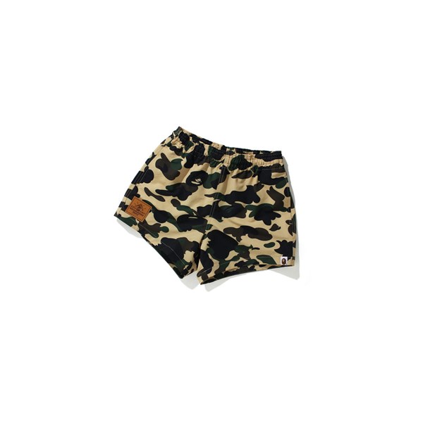 A BATHING APE Bape 1st Camo Kurze Hose Damen Gelb | 58296AVJO