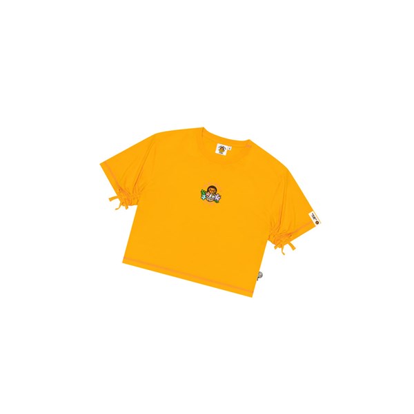 A BATHING APE Bape Baby Milo Cropped Fit Tee Kurzes Sleeve T-shirts Damen Gelb | 09623MNRL