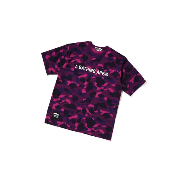 A BATHING APE Bape Color Camo A Bathing Ape Relaxed Fit Tee Kurzes Sleeve T-shirts Herren Lila | 10479TJZK