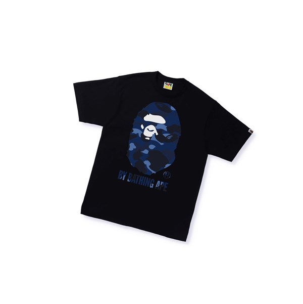A BATHING APE Bape Color Camo A By Bathing Ape Tee Kurzes Sleeve T-shirts Herren Schwarz | 91682OUFL