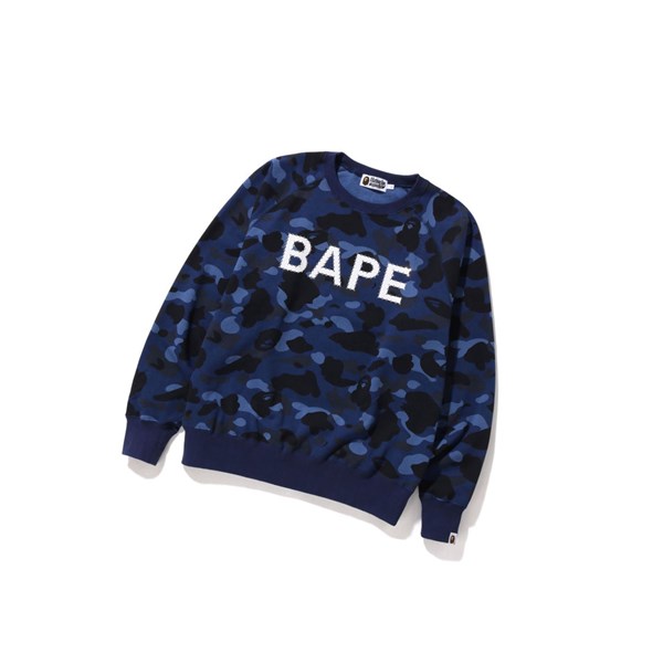 A BATHING APE Bape Color Camo Crystal Stone Sweatshirts Herren Blau | 20513FMDL