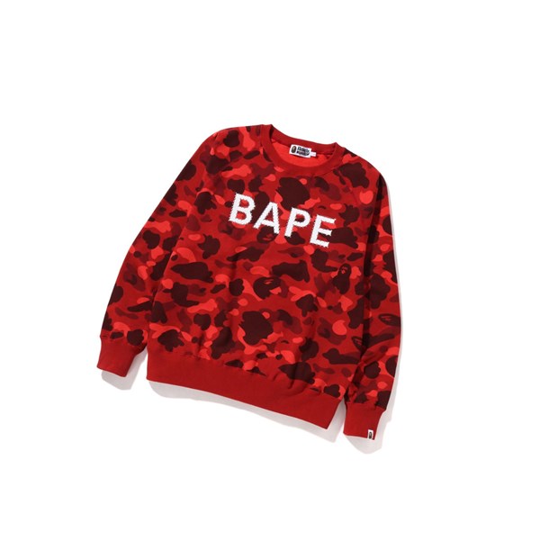 A BATHING APE Bape Color Camo Crystal Stone Sweatshirts Herren Rot | 64239BFTD