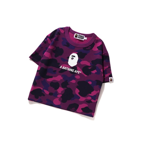 A BATHING APE Bape Color Camo Mini Tee Kurzes Sleeve T-shirts Damen Lila | 15286IVRB