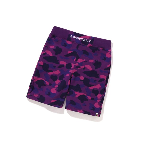 A BATHING APE Bape Color Camo Sweat Kurze Hose Herren Lila | 27439AMFO