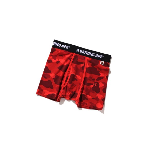 A BATHING APE Bape Color Camo Trunks Boxers Boxer Herren Rot | 76208MZWC