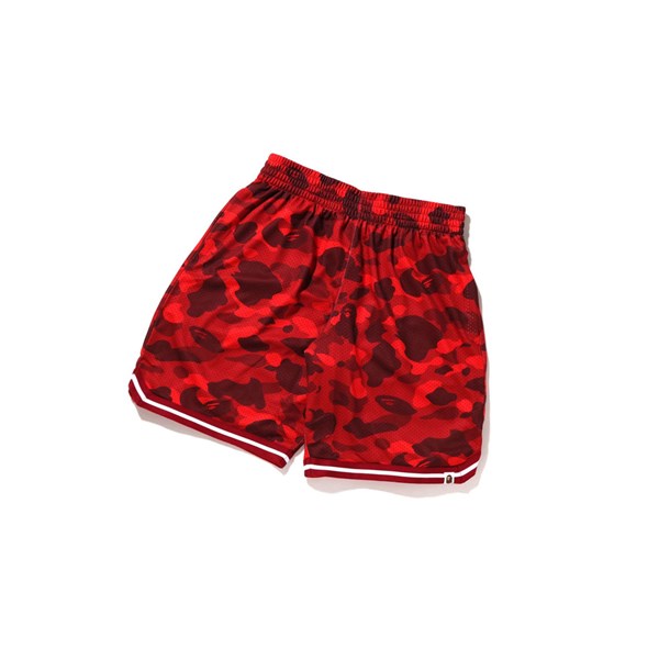 A BATHING APE Bape Color Camo Weite Fit Basketball Kurze Hose Herren Rot | 76231DIXQ