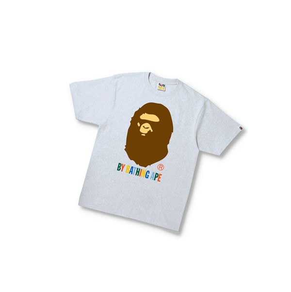 A BATHING APE Bape Colors By Bathing Ape Tee Kurzes Sleeve T-shirts Herren Grau | 80216TIBJ