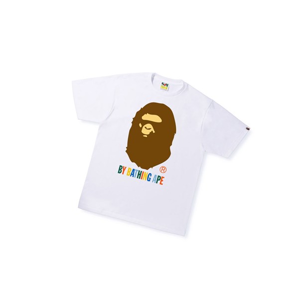 A BATHING APE Bape Colors By Bathing Ape Tee Kurzes Sleeve T-shirts Herren Weiß | 95682HECK