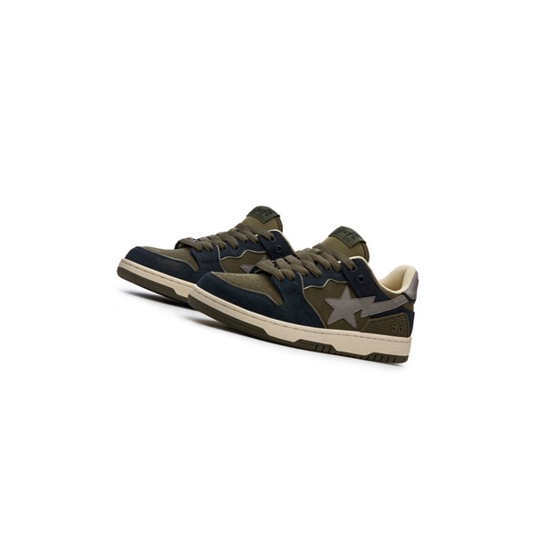 A BATHING APE Bape Sk8 Sta #5 Low Sneakers Herren Blau | 84679LQWX