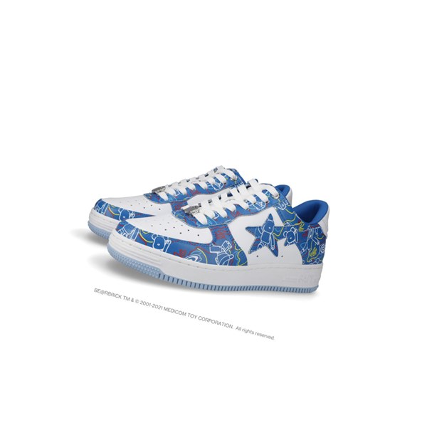 A BATHING APE Bape Sta X Medicom Toy Be@r Camo M1 Low Sneakers Herren Hellblau | 01983WFEX