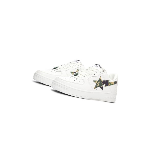 A BATHING APE Bape Sta™ White / Abc Camo Low Sneakers Damen Grün | 86293WRLN