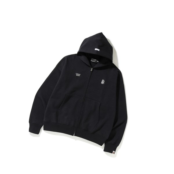 A BATHING APE Bape Ursus Loose Fit Zip-up Zip Throughs Hoodie Herren Schwarz | 31789KRYJ