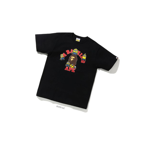 A BATHING APE Bape X Minions Tee01 Kurzes Sleeve T-shirts Herren Schwarz | 15029NFVQ
