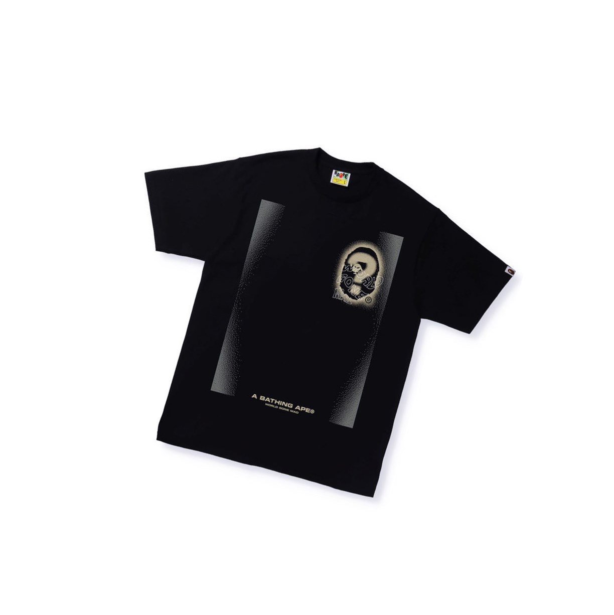 A BATHING APE Bape Multi Logo Tee #3 Kurzes Sleeve T-shirts Herren Schwarz | 58734CBSR