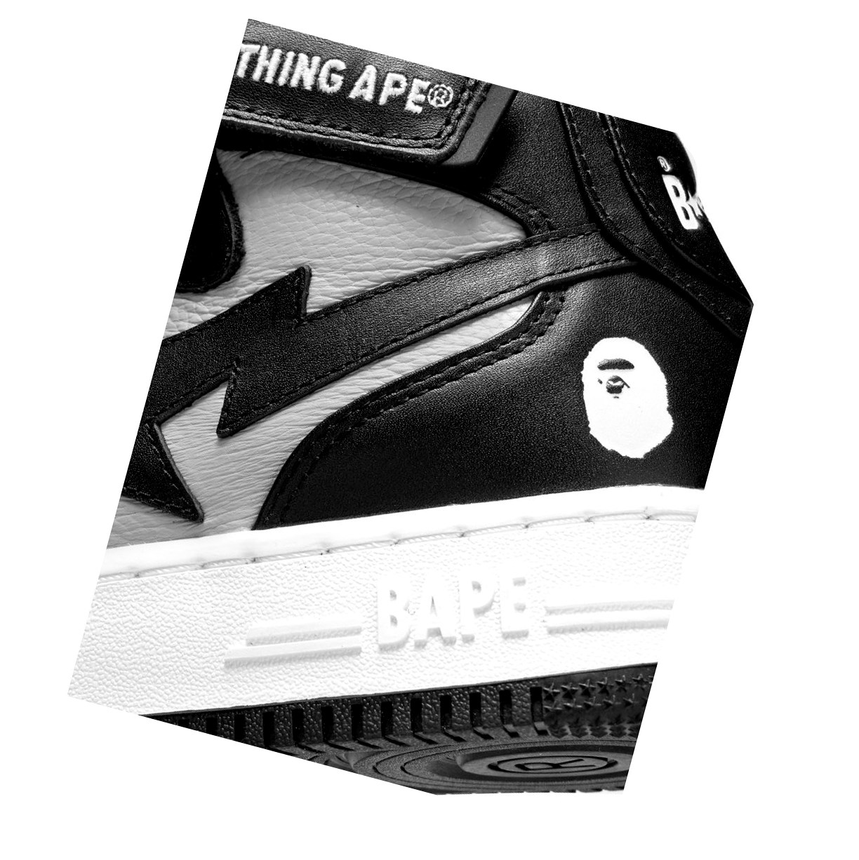 A BATHING APE Bape Sta Mi #2 M2 High Sneakers Herren Schwarz | 32906NTCP